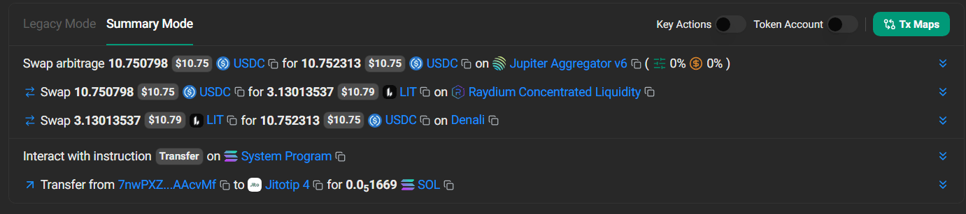 Solana Jupiter Atomic Route Arbitrage Bot — Atomic Transaction Builder